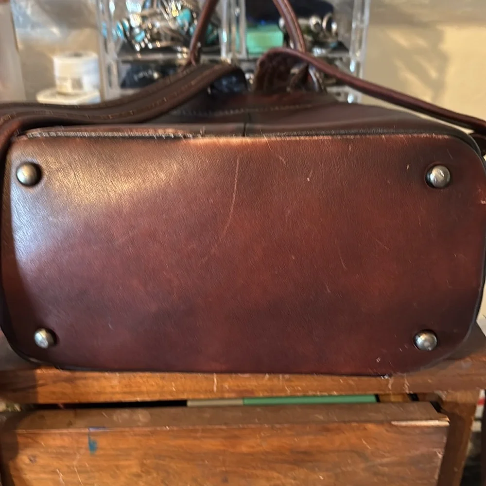 Classic Brown Leather Women's Backpack